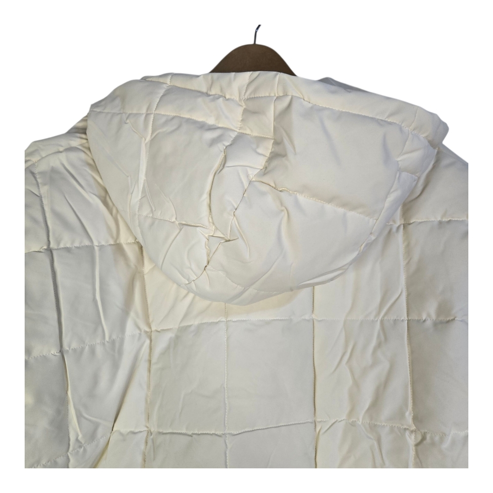 Camel Crown Women Size  XL Cream Hooded Half Zip  Puffer Pullover Jacket NWT - Picture 9 of 12